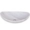 Novatto Carrera White Marble Slipper Vessel Sink and Brushed Nickel Umbrella Drain NOSV-CWSBN - alternate 4